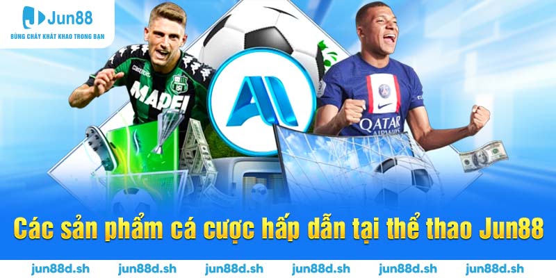 Các sản phẩm cá cược hấp dẫn tại thể thao Jun88